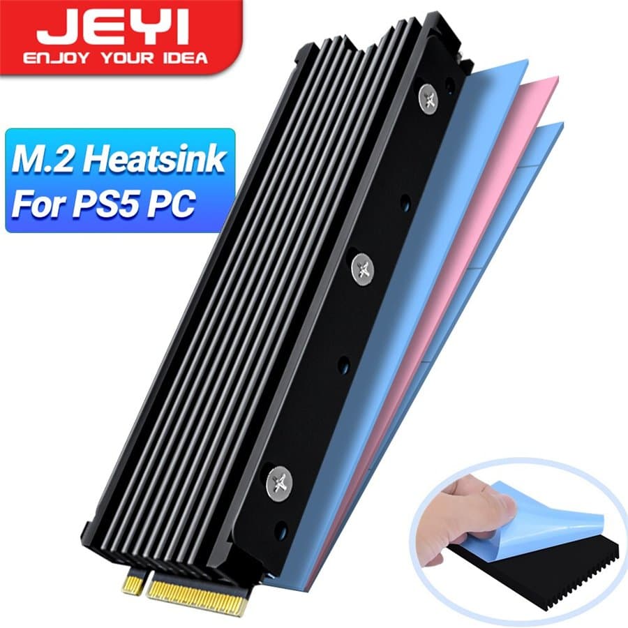Disipador de aluminio para SSD M.2 de PS5