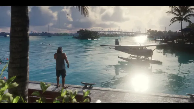 Brian's marina floatplane in Launch Trailer (0:14)
