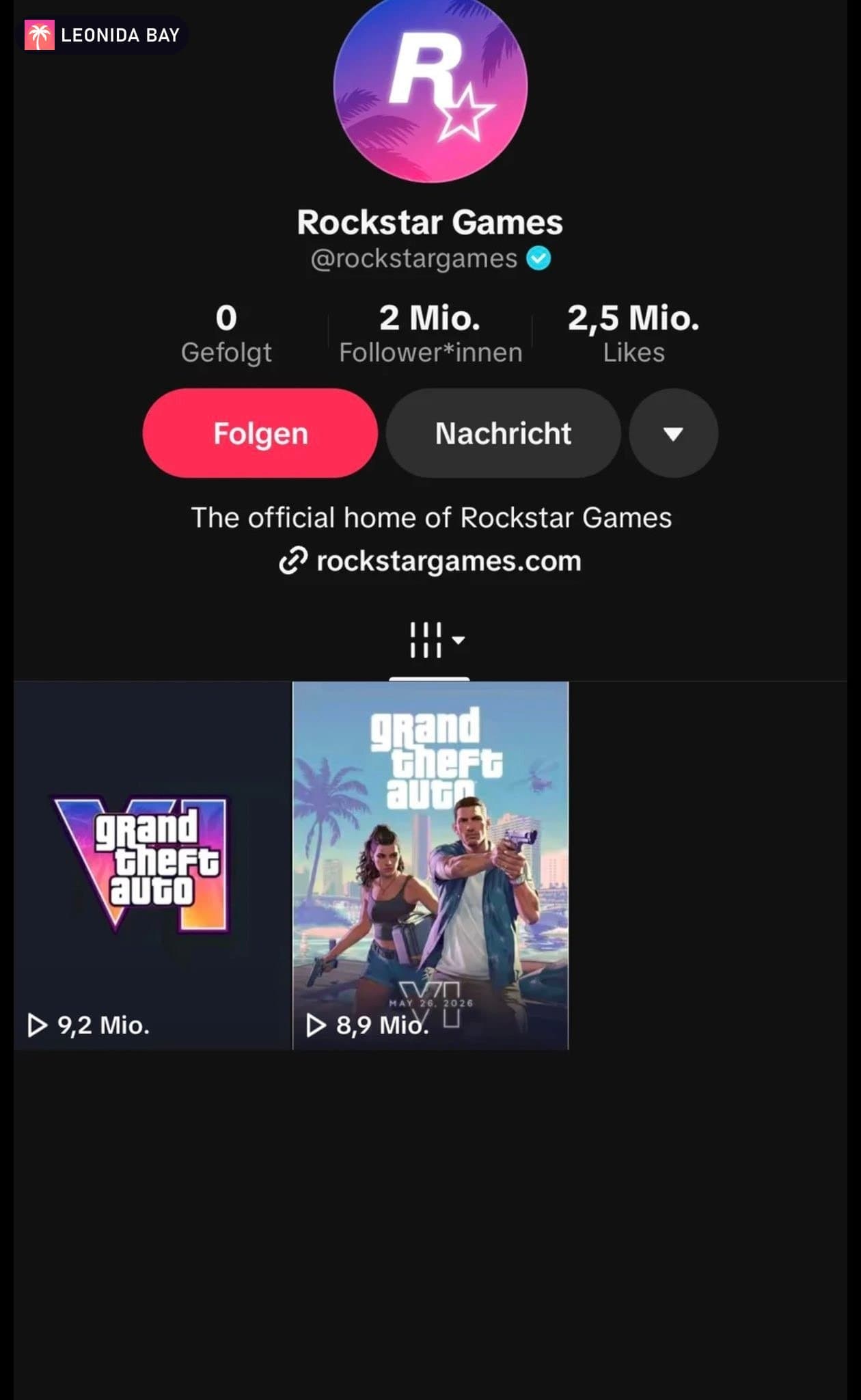 Portada: GTA 6: Rockstar vacía su TikTok oficial y deja solo 2 vídeos