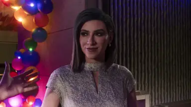 Petra Navarro · An Extended Look 21:20: Smiles as she speaks at the party